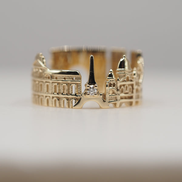 Paris Ring with 1 Diamond