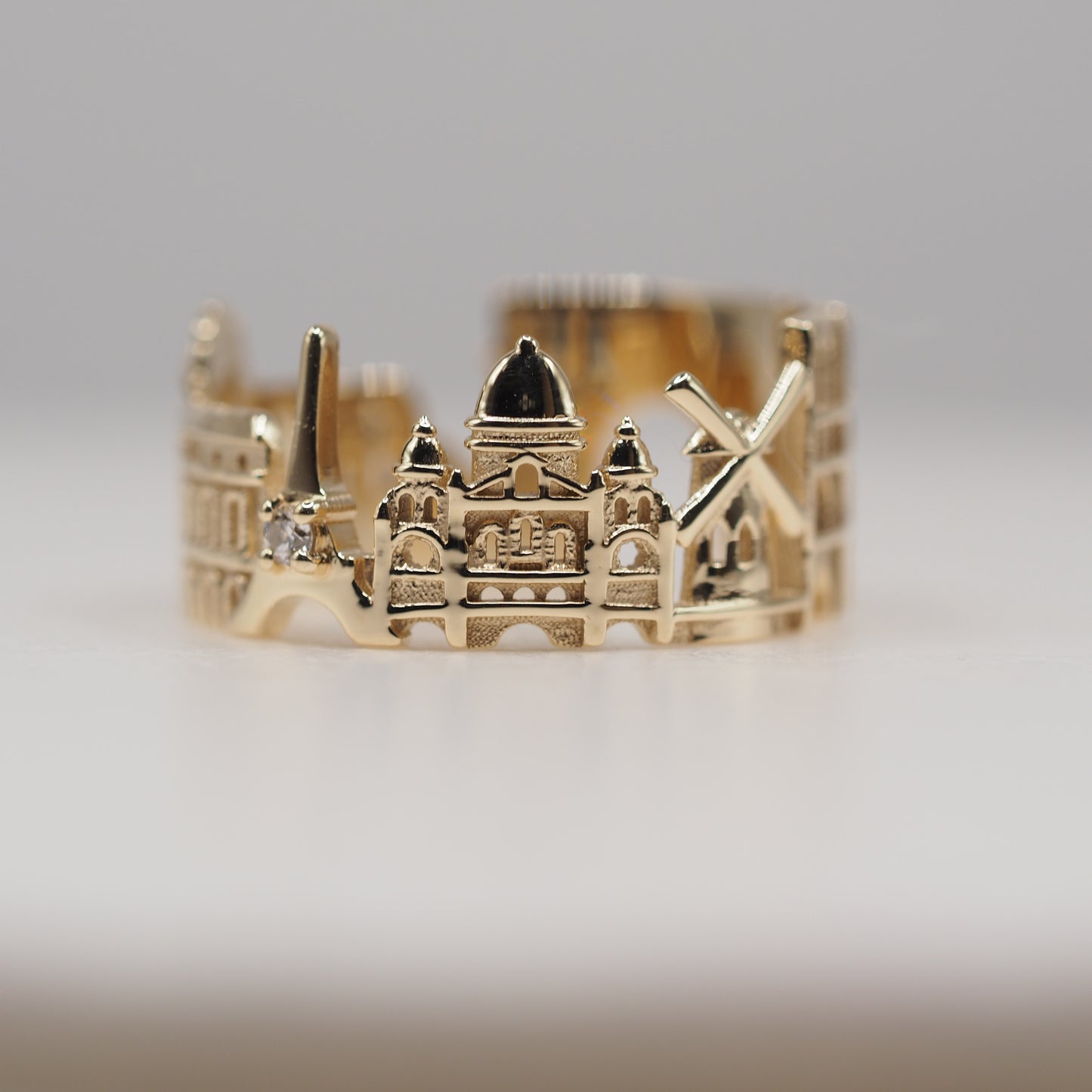 Paris Ring with 1 Diamond