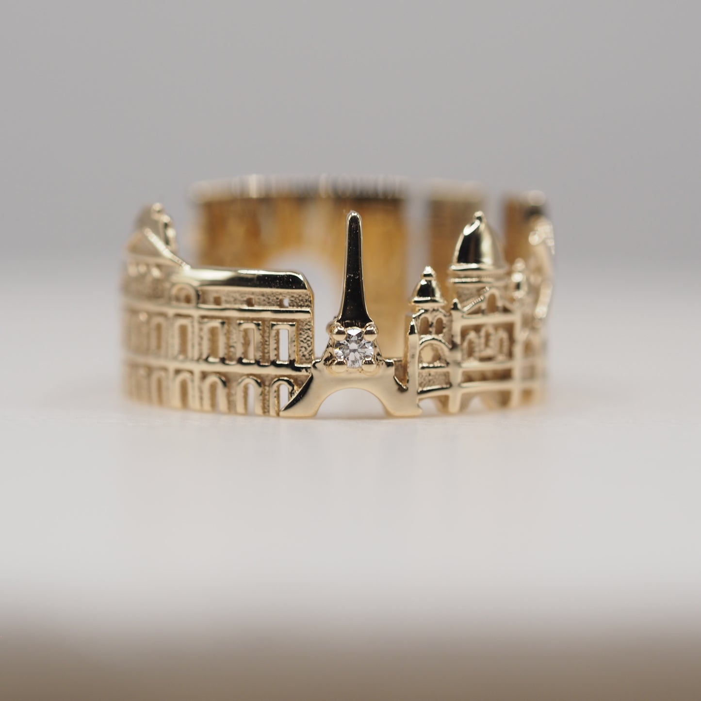 Paris Ring with 1 Diamond
