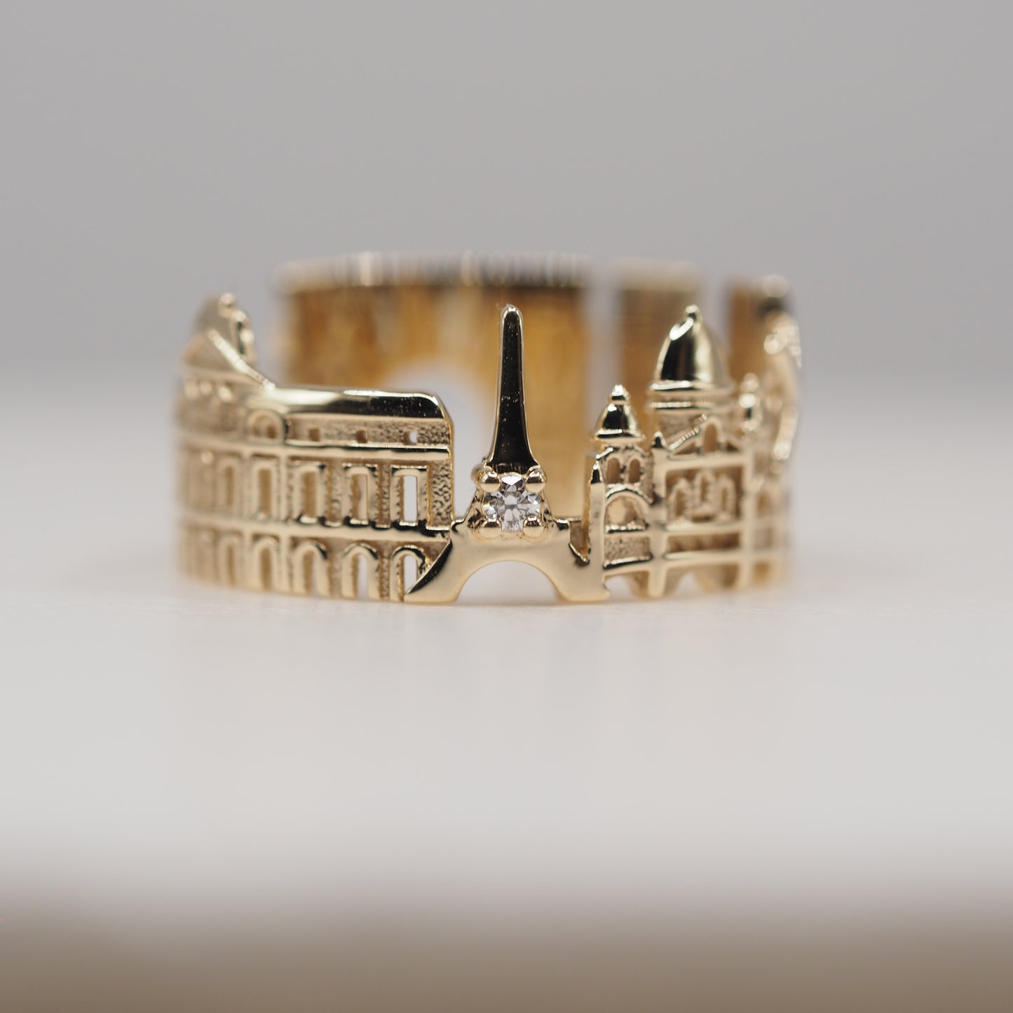 Paris Ring with 1 Diamond