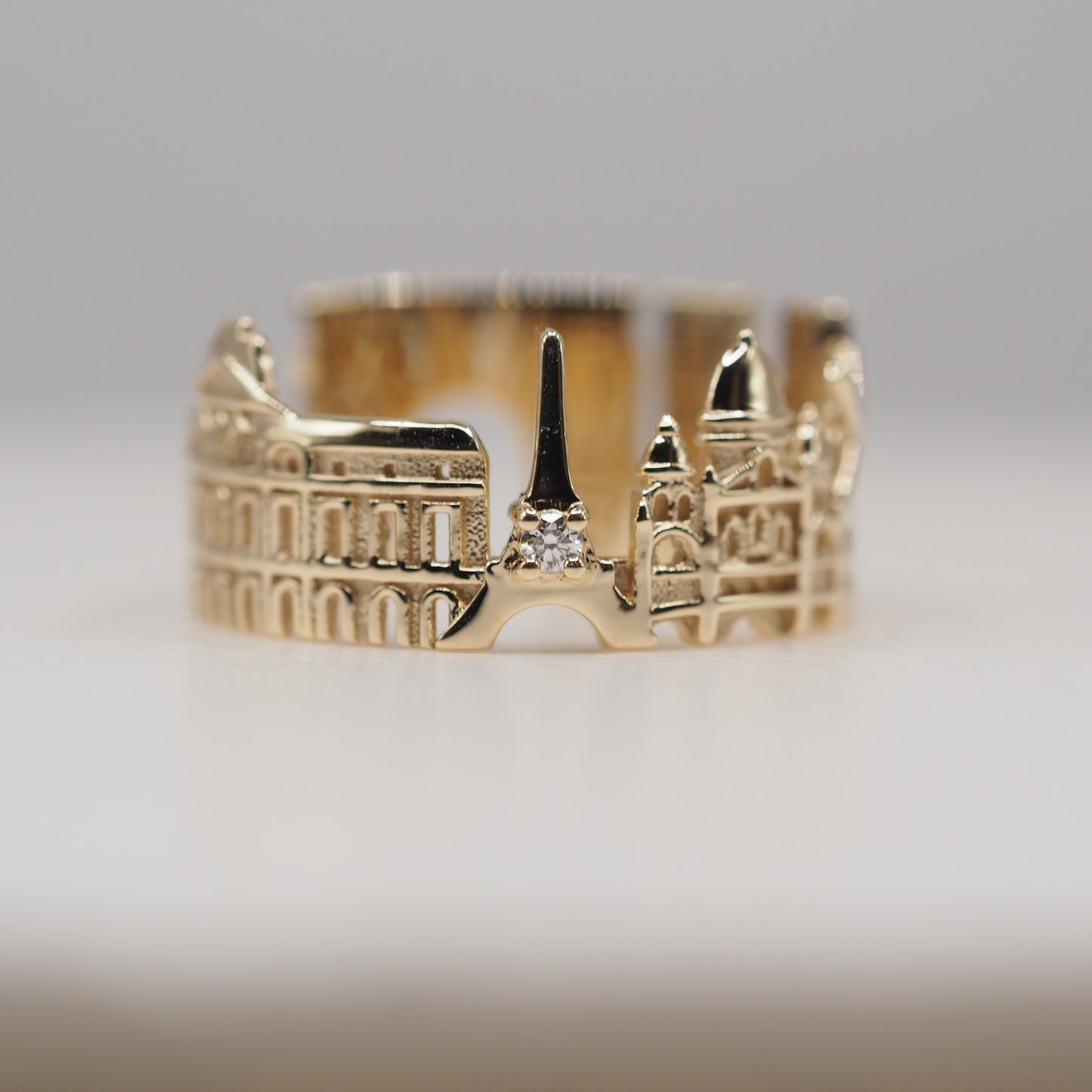 Paris Ring with 1 Diamond